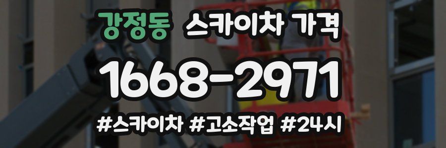 강정동 스카이차 가격