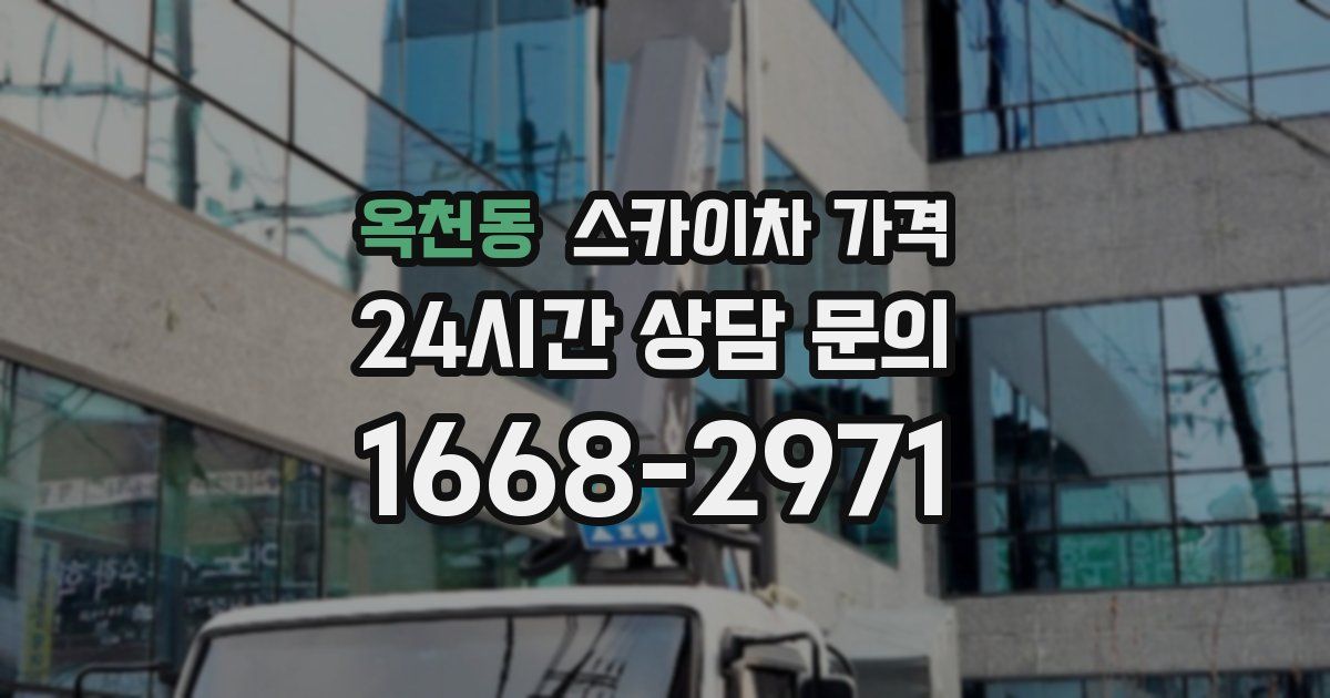 옥천동 스카이차 가격