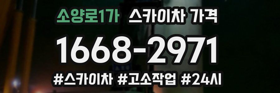 소양로1가 스카이차 가격
