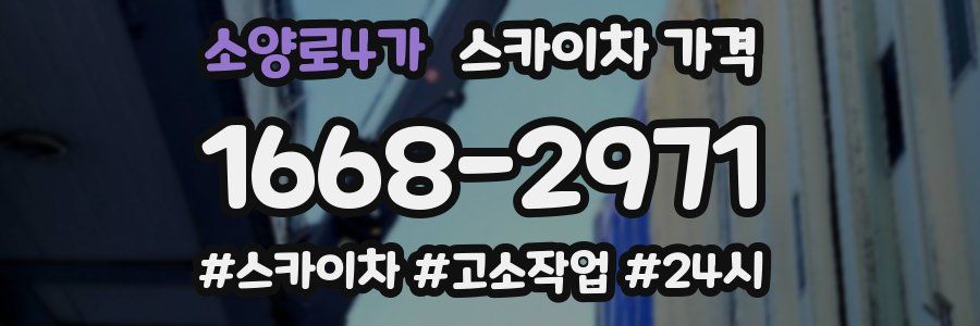 소양로4가 스카이차 가격