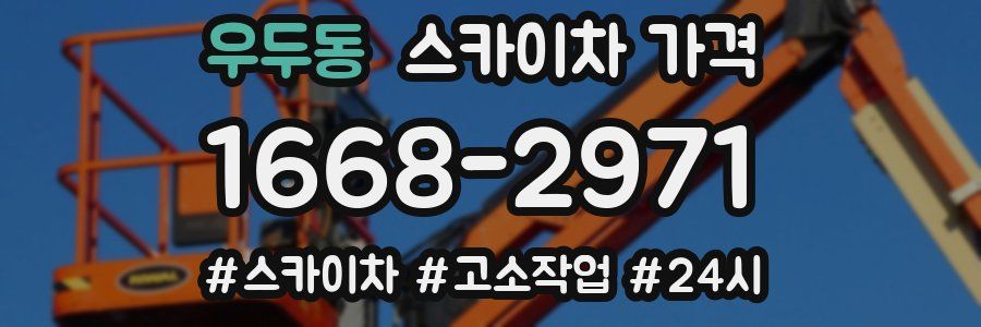 우두동 스카이차 가격