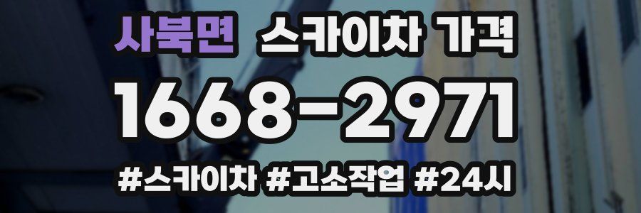 사북면 스카이차 가격