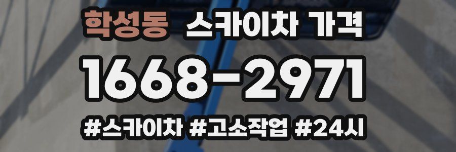 학성동 스카이차 가격