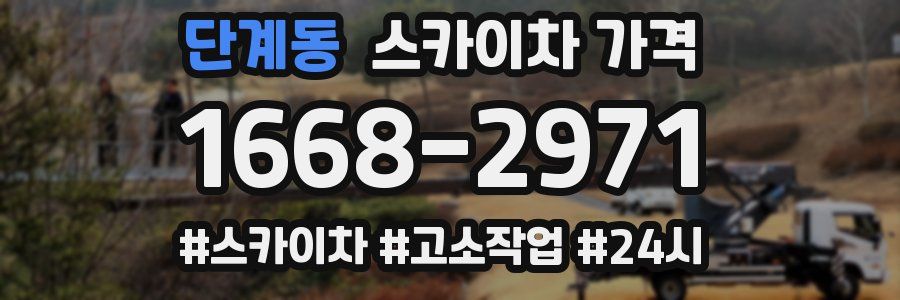 단계동 스카이차 가격