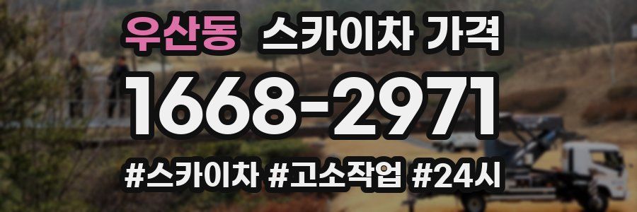 우산동 스카이차 가격