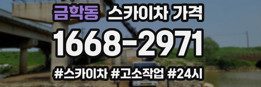 금학동 스카이차 가격