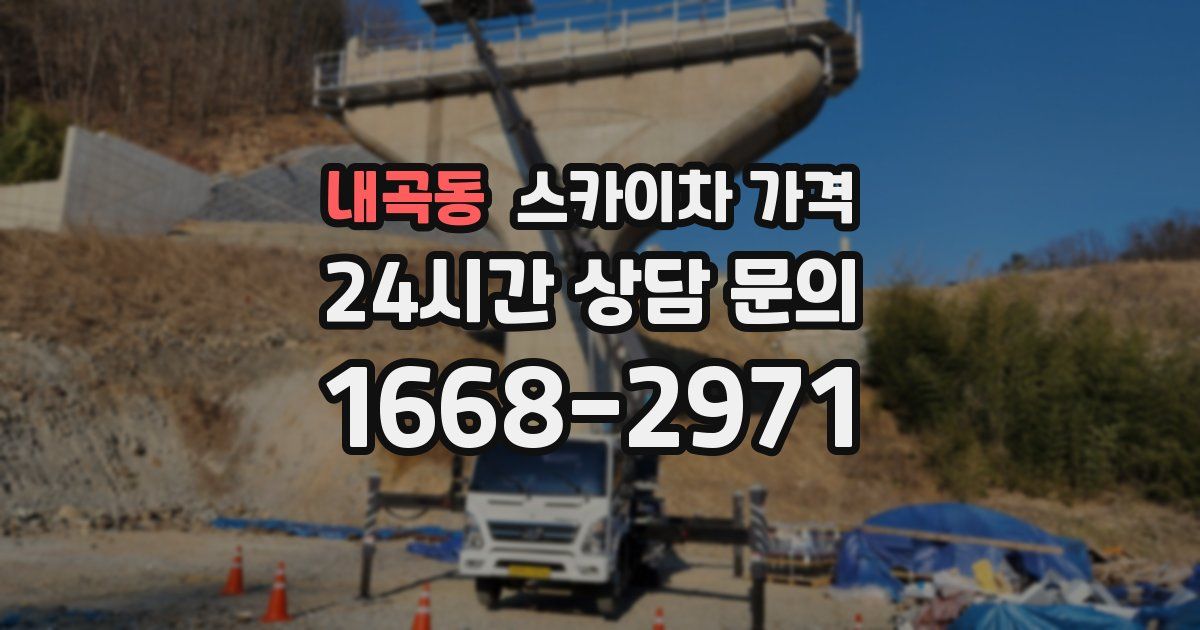 내곡동 스카이차 가격