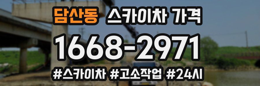 담산동 스카이차 가격