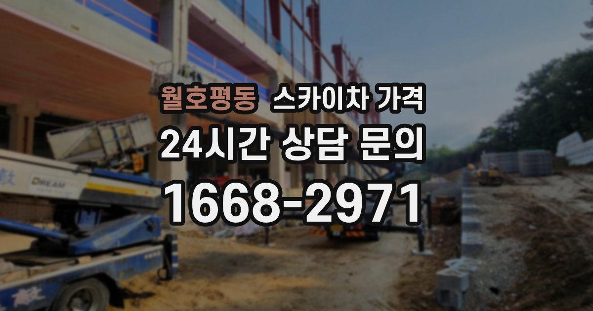 월호평동 스카이차 가격