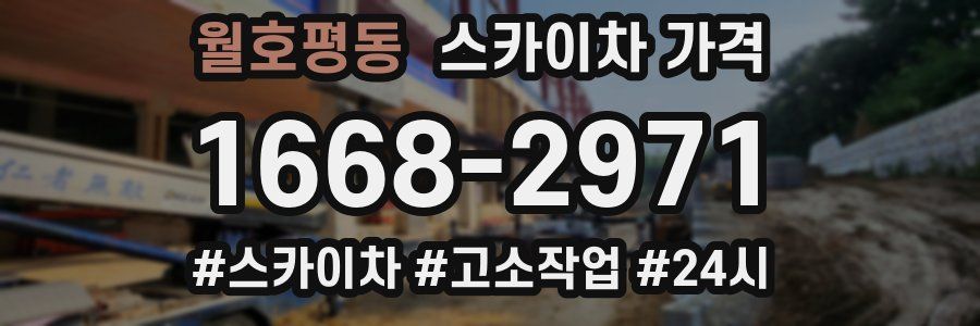 월호평동 스카이차 가격