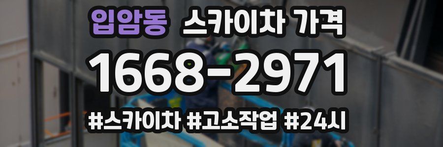 입암동 스카이차 가격