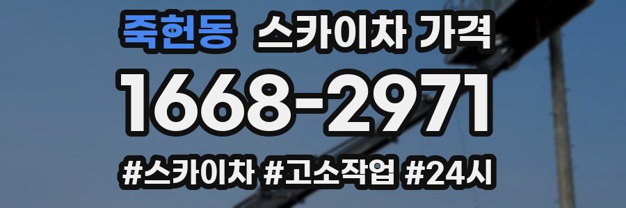 죽헌동 스카이차 가격