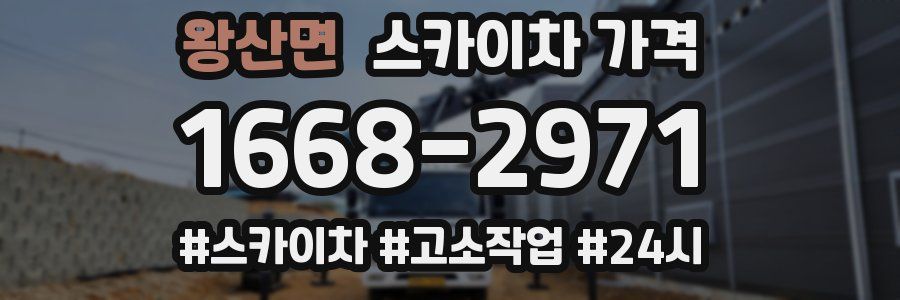 왕산면 스카이차 가격