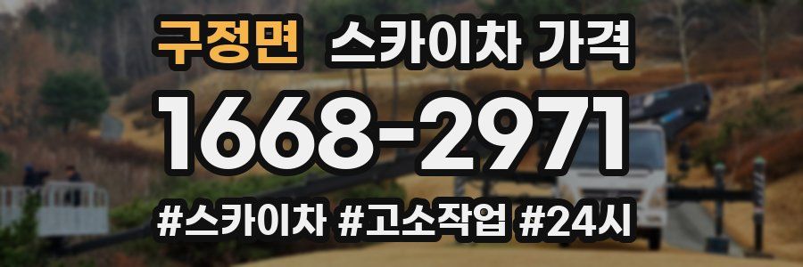 구정면 스카이차 가격