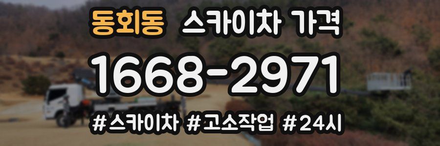 동회동 스카이차 가격