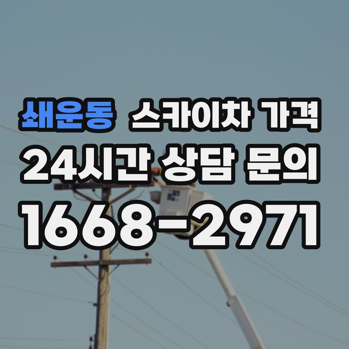쇄운동 스카이차 가격 비용보다 안전을 우선해야 하는 이유