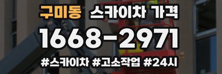 구미동 스카이차 가격