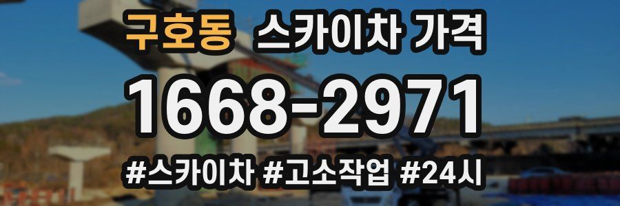구호동 스카이차 가격