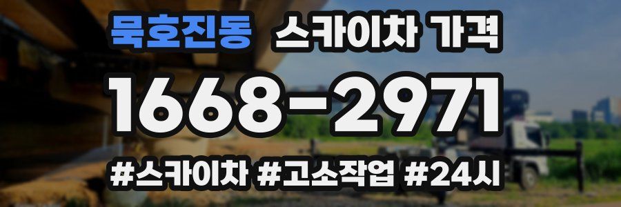 묵호진동 스카이차 가격