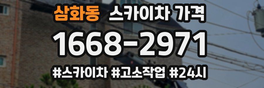 삼화동 스카이차 가격