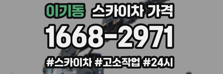 이기동 스카이차 가격