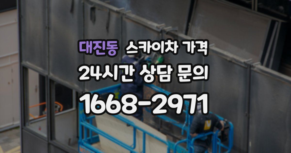 대진동 스카이차 가격