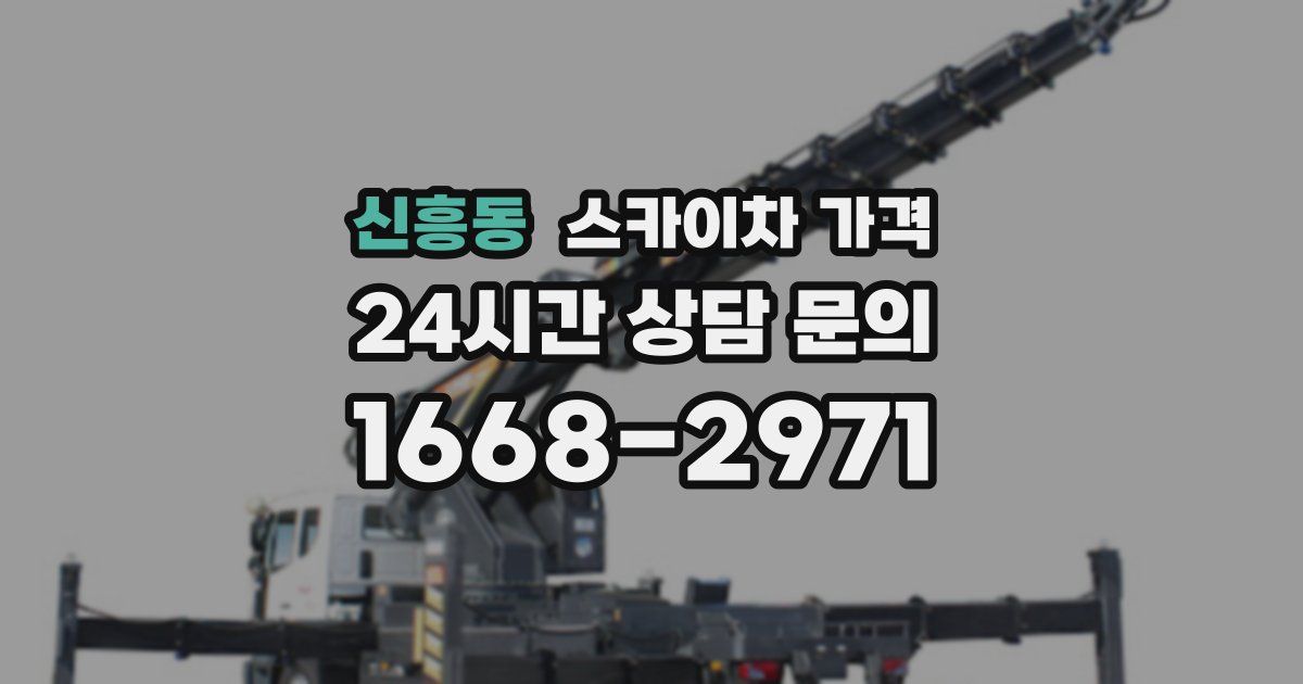 신흥동 스카이차 가격