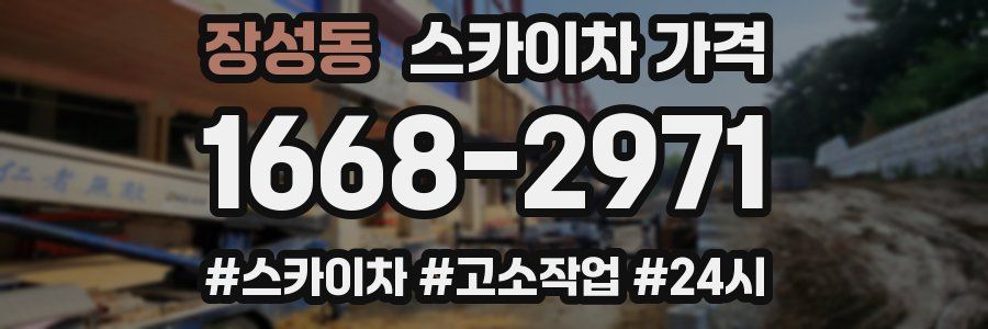 장성동 스카이차 가격