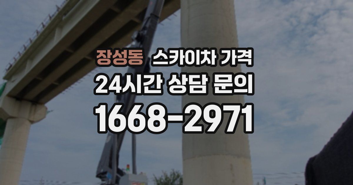 장성동 스카이차 가격