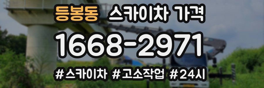 등봉동 스카이차 가격