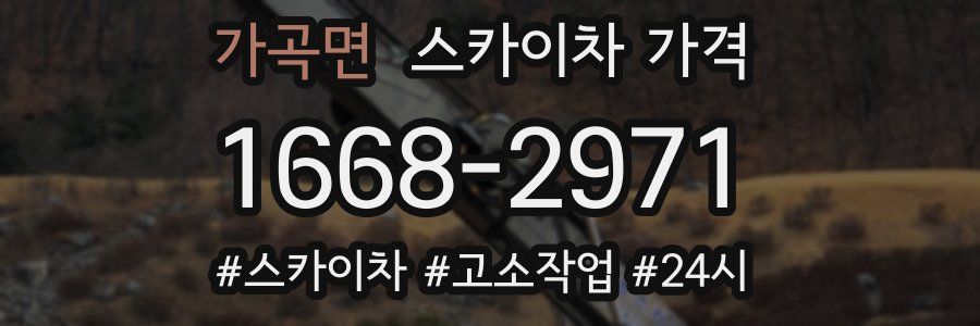 가곡면 스카이차 가격