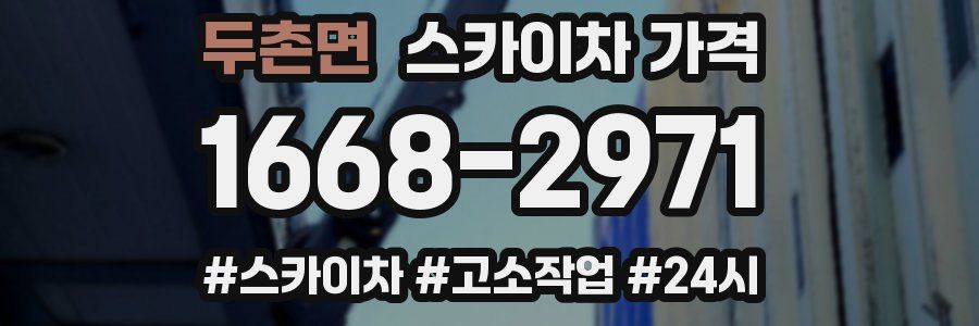 두촌면 스카이차 가격