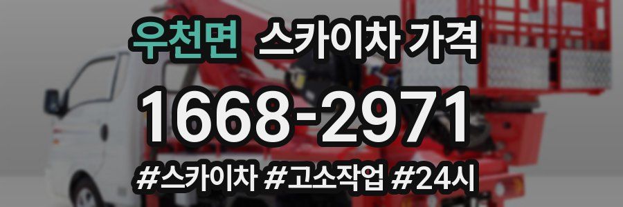 우천면 스카이차 가격