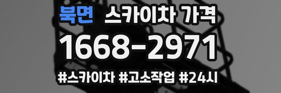 북면 스카이차 가격