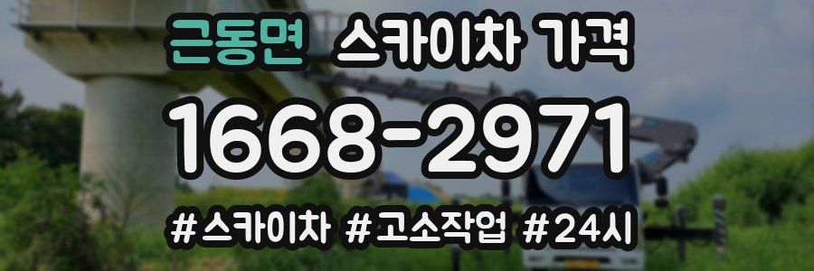 근동면 스카이차 가격