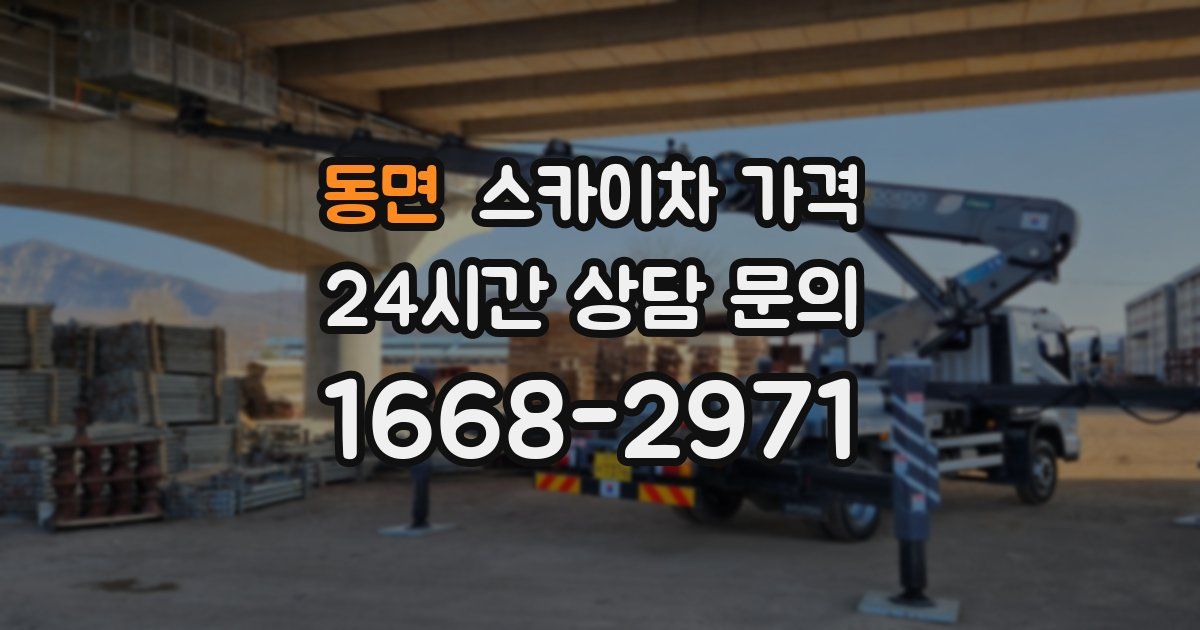 동면 스카이차 가격