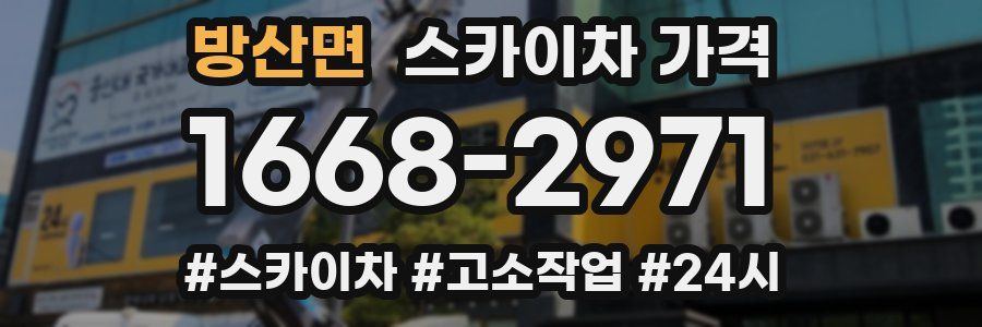 방산면 스카이차 가격