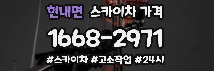 현내면 스카이차 가격