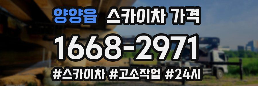 양양읍 스카이차 가격