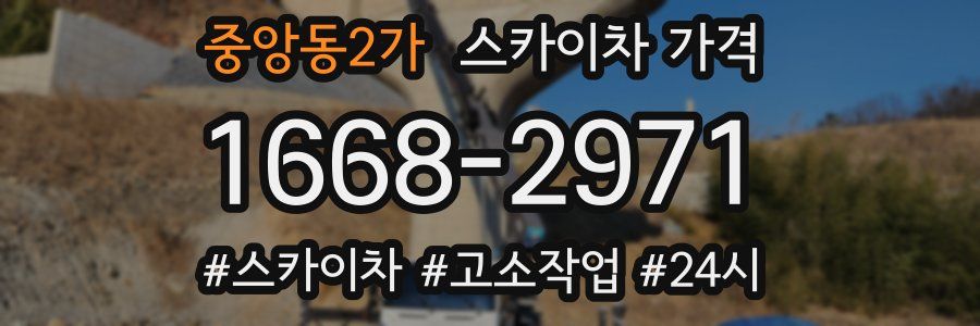 중앙동2가 스카이차 가격