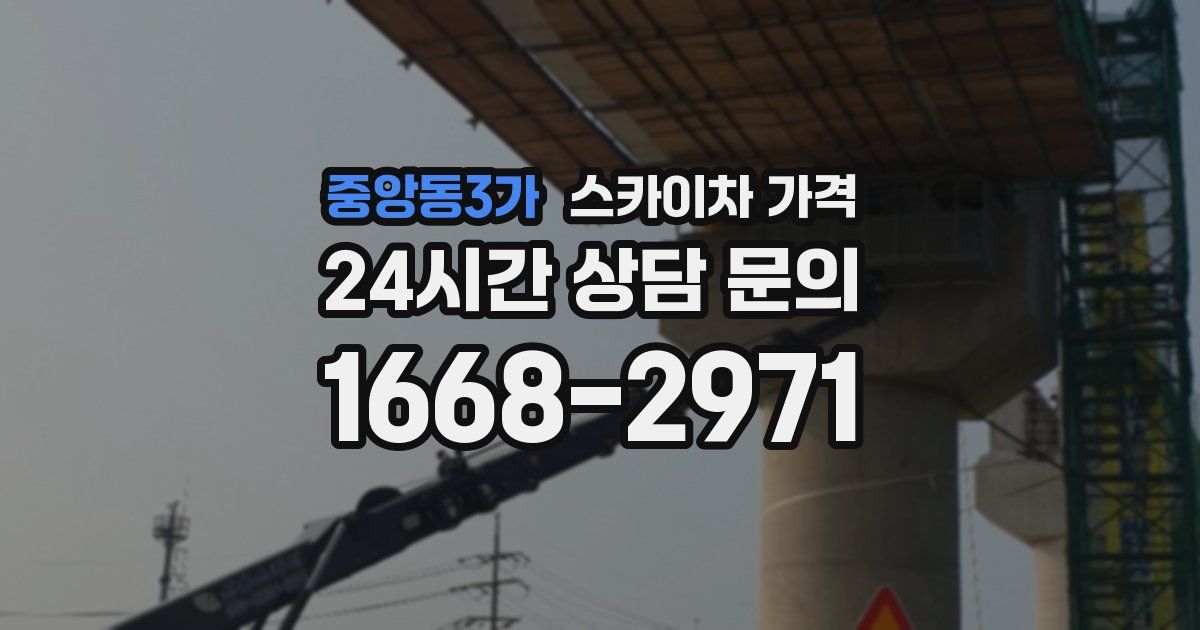 중앙동3가 스카이차 가격