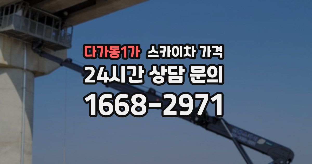 다가동1가 스카이차 가격