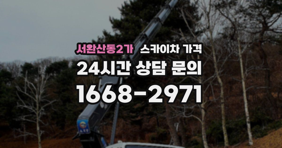 서완산동2가 스카이차 가격