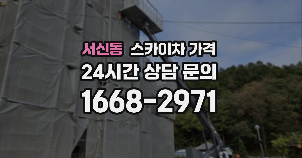 서신동 스카이차 가격