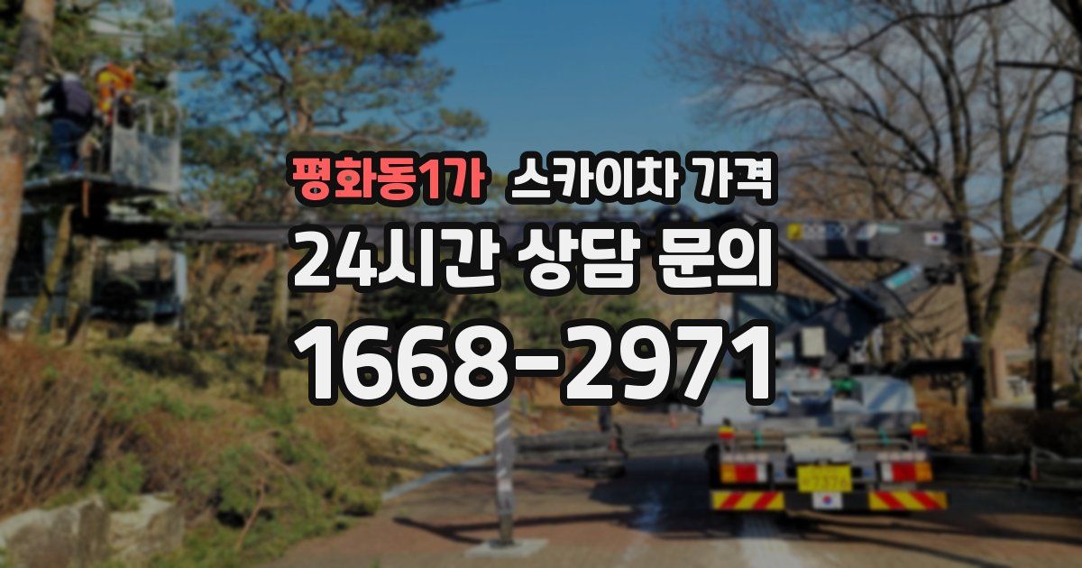 평화동1가 스카이차 가격