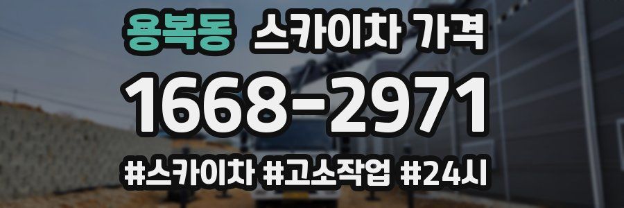 용복동 스카이차 가격