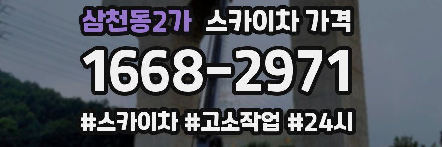 삼천동2가 스카이차 가격