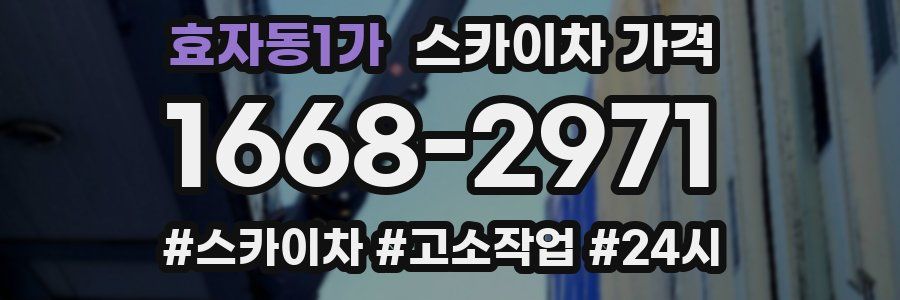 효자동1가 스카이차 가격