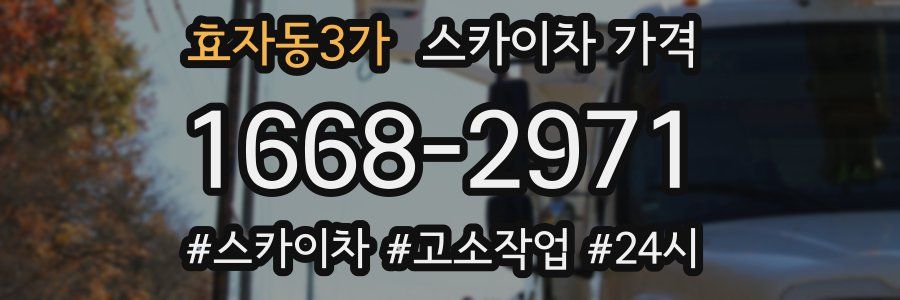 효자동3가 스카이차 가격