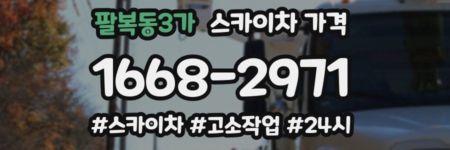 팔복동3가 스카이차 가격